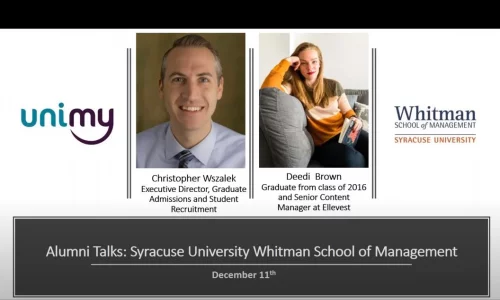 Alumni Talks - Syracuse University Whitman School of Management 11.12.2019