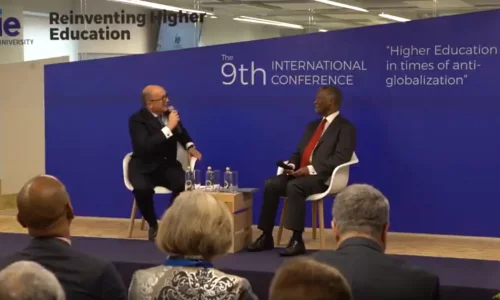 Conversation between Santiago Iñiguez and Thabo Mbeki at IE