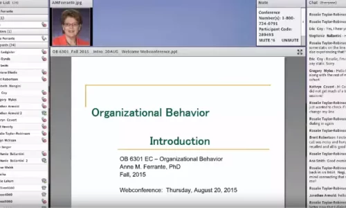 Organization Behavior and Executive Coaching Sample Class